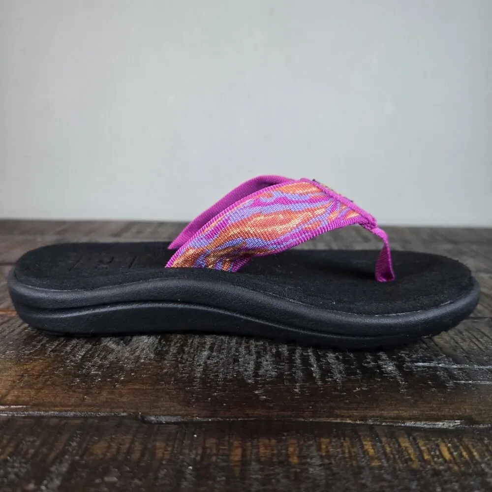 NEW Teva Voya Flip Flops Little Kids Sizes Beach Sandals Pink Black